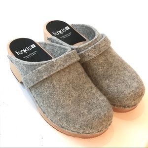 NIB - FUNKIS Wool Felted Swedish Clogs 37